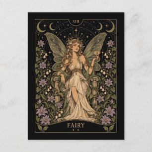 Carte Postale Art de tarot féerique étoilé