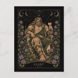 Carte Postale Art de tarot géant et étoilé