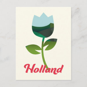 Carte Postale art de vacances de tulipe de Hollande
