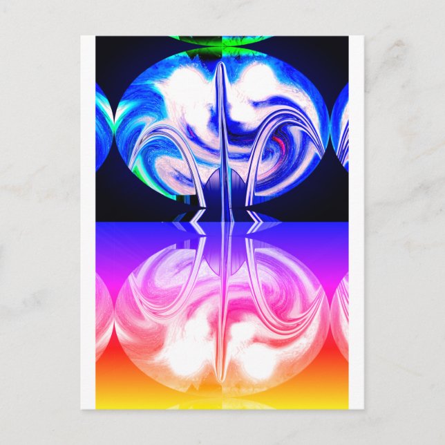 Carte Postale Art de vie extraterrestre (Devant)