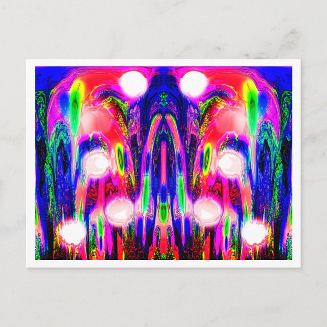 Carte Postale Art de vie plante Alien (Devant)