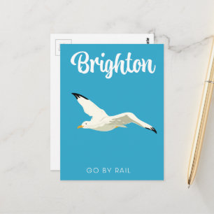Carte Postale Art de voyage vintage Brighton