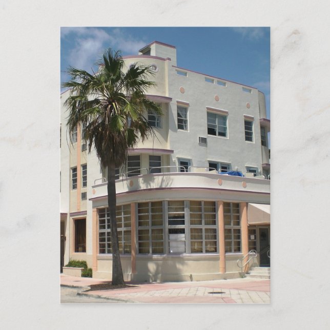 Carte Postale Art déco de Miami (Devant)