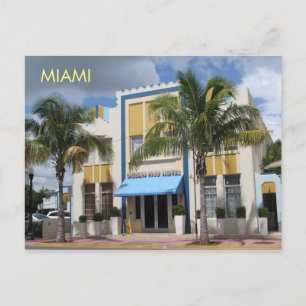 Carte postale Art déco de Miami 3
