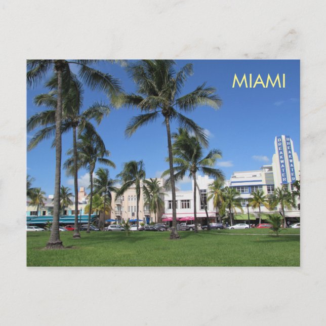 Carte postale Art déco de Miami 5 (Devant)