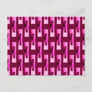 Carte Postale Art Déco Métallo Géométrique - Orchidée et violett