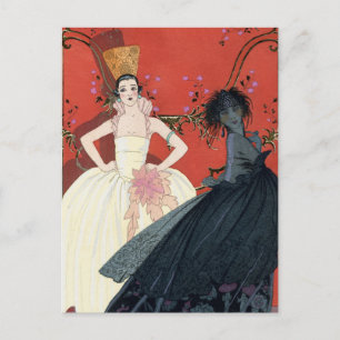 Carte postale Art déco Paris jour et nuit