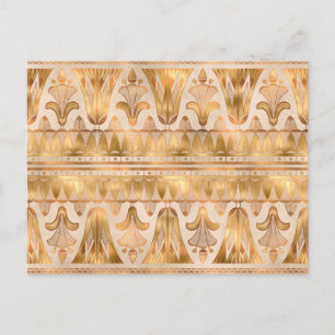Carte Postale Art Déco Shimmer Or