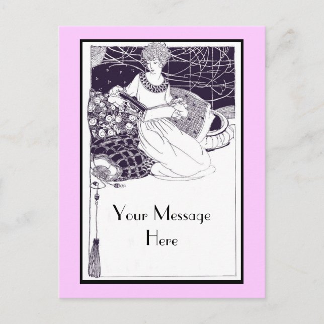 Carte postale Art déco vintage (Devant)