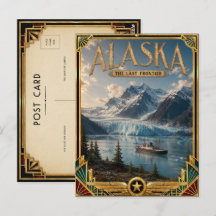 Art Déco vintage de l'âge d'or de l'Alaska