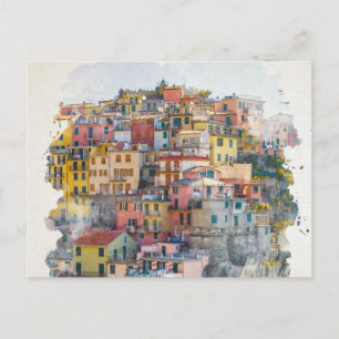 Carte Postale Art des Cinque Terre