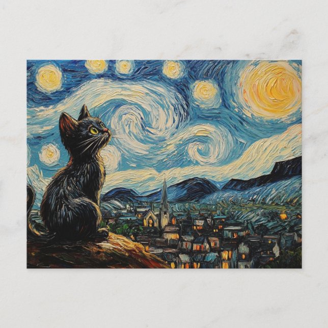 Carte Postale Art du chat (Devant)