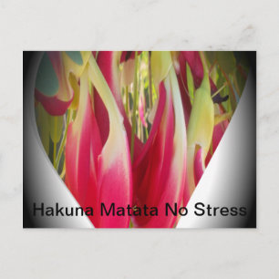 Carte Postale Art du coeur floral