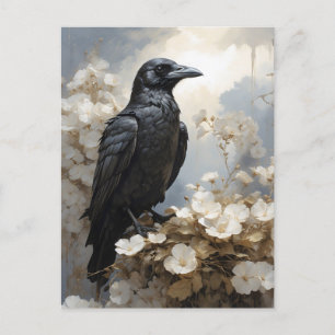 Carte Postale art du corbeau