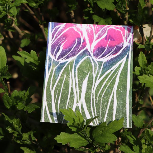 Carte Postale Art du jardin des tulipes (Créateur téléchargé)