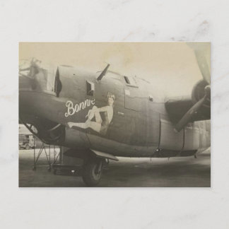 Carte Postale Art du nez sur un Liberator B24
