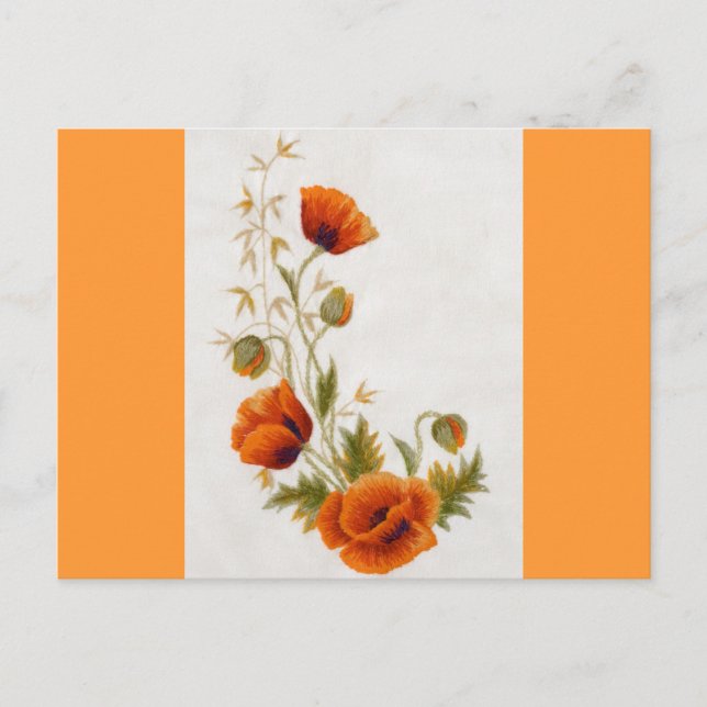 Carte Postale Art du pavot (Devant)