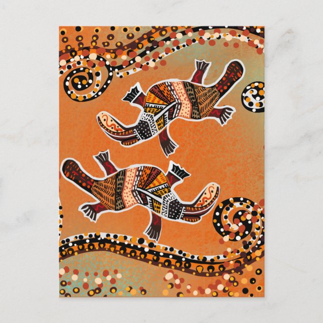 CARTE POSTALE ART DU PLATYPUS        (Devant)