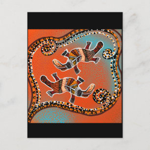 CARTE POSTALE ART DU PLATYPUS   