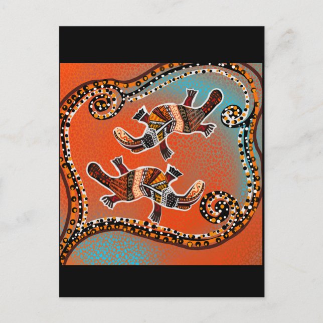 CARTE POSTALE ART DU PLATYPUS    (Devant)