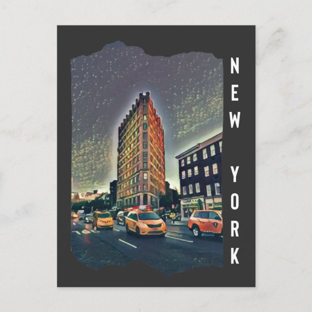Carte Postale Art esthétique de New York (Devant)