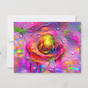 Carte Postale Art Floral Surreal