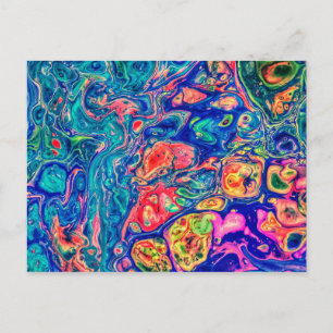 Carte Postale Art fluide Abstrait