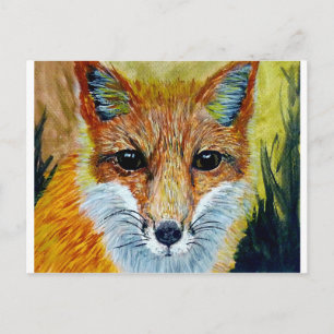 Carte Postale Art fSmart fox