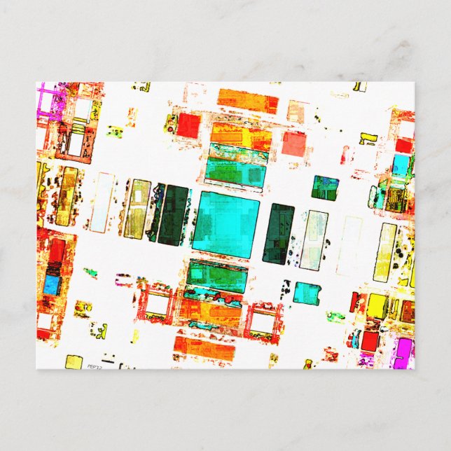 Carte Postale Art géométrique Abstrait (Devant)