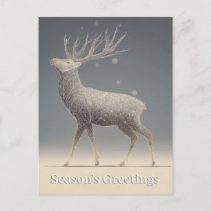 Carte Postale Art géométrique complexe en ligne d'un cerf majest