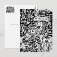 Art géométrique noir et blanc 3