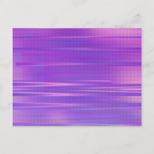 Carte Postale Art Glitch Vaporwave Esthétique Violet Horizontal