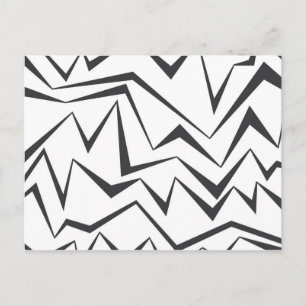 Carte Postale Art graphique abstrait moderne, dynamique, simple