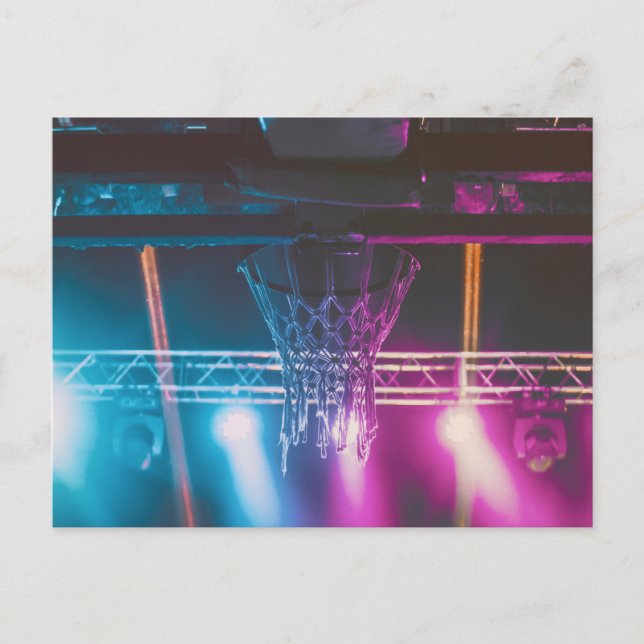 Carte Postale Art graphique de basket cool (Devant)