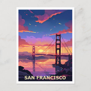Carte Postale Art graphique de San Francisco