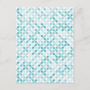 Carte Postale Art graphique liquide abstrait