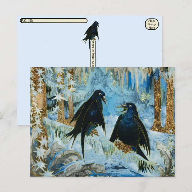 Carte postale Art - Hiver par Michalina Janoszanka (Devant / Derrière)