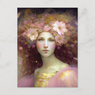 Carte Postale Art Imaginaire Fairy Rose