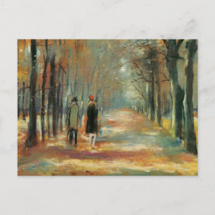 Carte Postale Art impressionniste par Ury couple marchant dans l