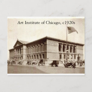 Carte Postale Art Institute of Chicago, années 1920 Vintage