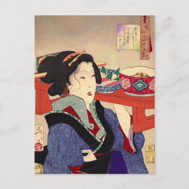 Carte Postale Art japonais vintage (Devant)