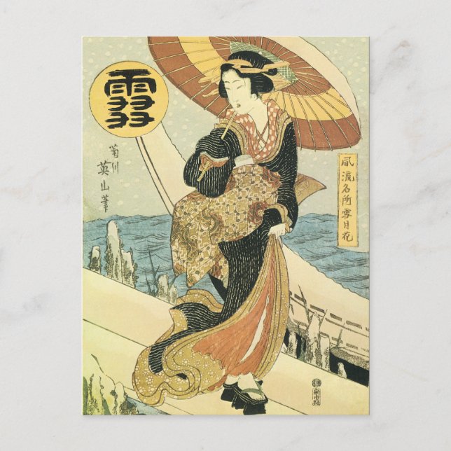 Carte Postale Art japonais vintage (Devant)