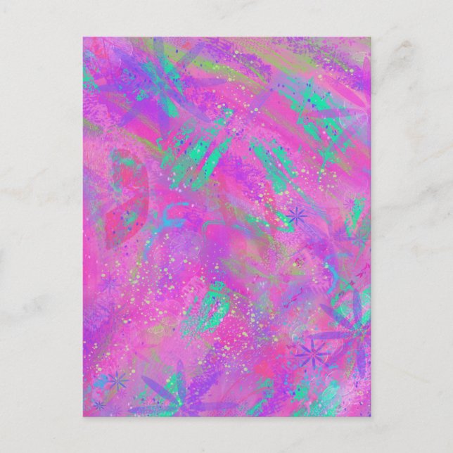 Carte Postale Art Journal Love (Devant)