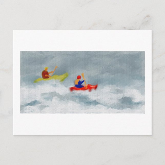 Carte Postale Art Kayaks (Devant)