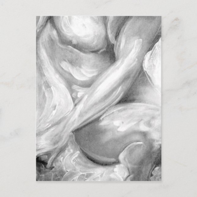 Carte Postale Art Lover Élégant Art Original Homme Peinture sur (Devant)