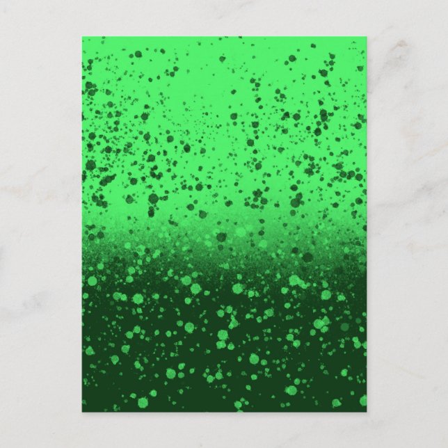 Carte Postale Art minimaliste émeraude riche (Devant)