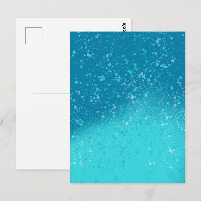 Carte Postale Art minimaliste : Glace brisée (Devant / Derrière)