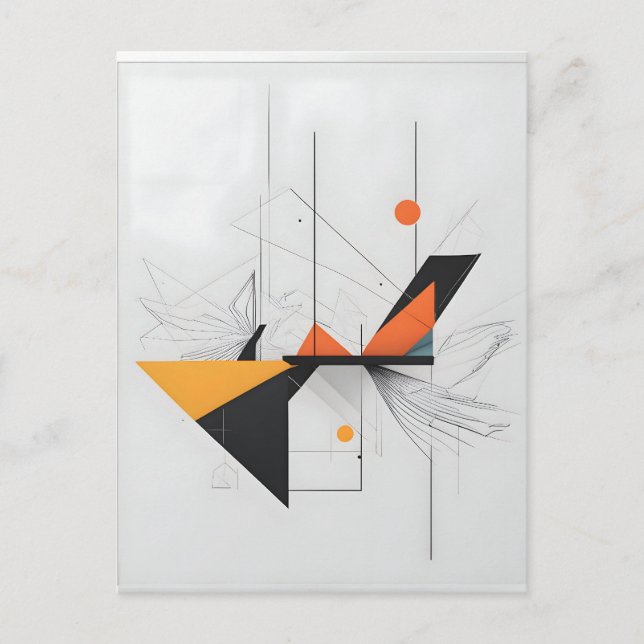 Carte Postale Art moderne abstrait (Devant)