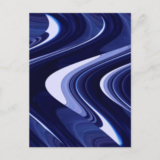 Carte Postale Art Moderne Abstrait Bleu