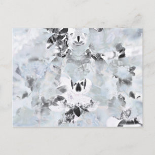 Carte Postale Art moderne abstrait noir et blanc